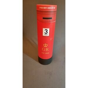 CARNABY SOCK CO W1 3 PK GIFT SET GREAT BRITAIN POST OFFICE ONE SIZE (SIZE 8-12)